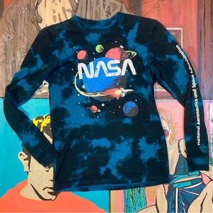 NASA Logo Outer Space Long Sleeve Shirt